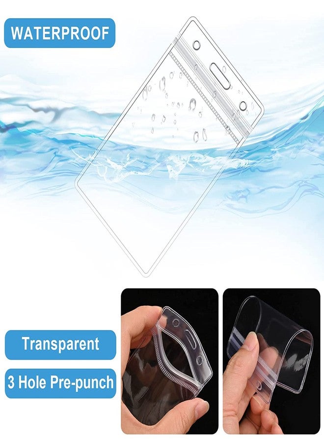 Kidultz (Set of 25) Clear Silicone Loop Bag Transparent ID Card Pouch with Luggage Tag Loop for Business Travel and Office Supplies, Easily Identification of Bags Available with Silicon Band - Image 4